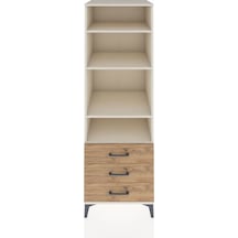 Kronos Dolap 4 Raflı 3 Çekmeceli 60x59x182 Aytaşı-çam Aytaşı