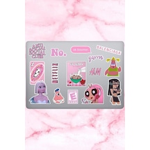 Pretty Temalı Laptop Notebook Tablet Sticker Seti 15 Adet