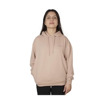 Lumberjack Sn80 Basic Hoodie Sweat Pudra Kadın Sweatshirt Pudra