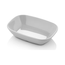 6 Adet 11x7 Cm Melamin Kahvaltılık / Mezelik Bulaşık Makinesinde Yıkanabilir Beyaz Servis Kasesi