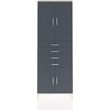 Arges Dolap 3 Raflı 4 Çekmeceli 4 Kapaklı 88x30x243 Aytaşı-an... Aytaşı