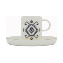 Porland Arabesque Desen5 Tabaklı Kahve Fincanı 80cc