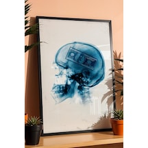 Finansal Başarı Temalı Dolar Kurukafa Çerçeveli Tablo Money On My Mind Yeni İş Ofis Hediyesi Modifiye Sanat