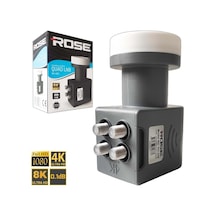 Rose Rh-400 0.1db Quad 4 Çıkışlı Lnb Yüksek Performanslı Dayanıklı Tasarım