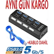 4 Port Usb 3.0 Çoğaltıcı Çoklayıcı Hub 4579A Çoklama Çoklu Cihaz