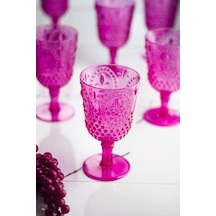 Akrilik Tekli Kadeh & Su Meşrubat Kahve Yanı Bardağı Pembe 450 ML ( Cam Değildir )