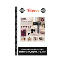 Premium Modern Cihaz Günlük Kullanım Pratik Alet Shd 1706 800w Hızlı Fön Sinbo Saç Kurutma Makinesi