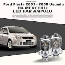 Ford Fıesta Mercek Led Xenon Uyumlu Uzun - Kısa Far Ampulü Çift Renk