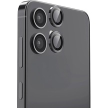 Mey İthalat Samsung Galaxy Uyumlu A06 Raze Metal Kamera Lens - Siyah