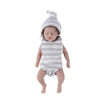 Suntek 6 Inç Bebe Reborn Doll Silikon Minyatür Sarılın Kız