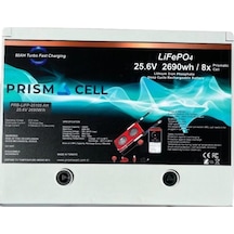 Prismacell Lifepo4 Akü 105ah 12.8 Volt TURBO FAST CHARGING Karavan, Marin , Solar Yaşam Aküsü