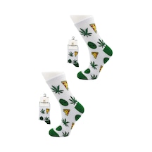Kardeşler Çorap Unisex Desenli Renkli Çorap 2'li Set Renkli - 498416974 Renkli