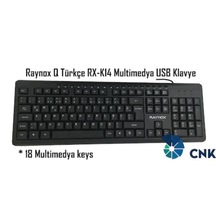 Raynox RX-K14 Usb Kablolu Multimedya Q Klavye