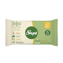 Şeylişeyler - Sleepy Doğal Organik Temizlik Cep Mendili 15 Yaprak - 1 Paket Tekli