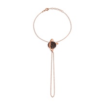 Argentum Concept - Zirkon Taşlı Gümüş Satürn Şahmeran Rose Gold
