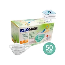 Ezio Meltblown Elastik Kulaklı Kalın Lastik Telli 3 Katlı 50 Adet