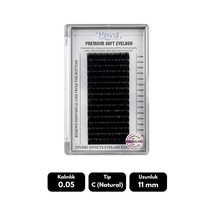 Misyul 0.05c Natural Kıvrım 11 Mm Soft Eyelash Doğal İpek Kirpik 16'lı