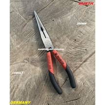 Würth Pro 200mm Uzun Kargaburun Pense Düz Kargaburnu Cobalt Çelik Afh Germany