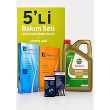 Bosch-waben Vw Passat 2.0 Tdı Filtre Bakım Seti-castrol Edge 5w30 5lt 2010-2014 4 Lü