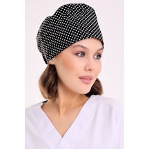 Puantiyeli Doktor Hemşire Aşçı Cerrahi Hastane Bonesi Bandana M479