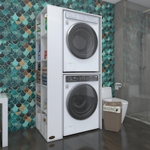 Kenzlife Çamaşır-Kurutma Makinesi Dolabı Bolodenka Sol Byz 180*090*60 Banyo Kapaksız Arkalıksız Çok Renkli