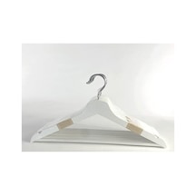 Ahşap Elbise Askısı, 8'li Paket Ve Masif Ahşap Yapım 50cm