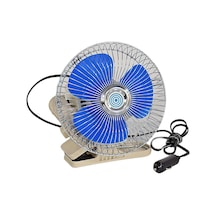 Ahmet Otomotiv Oto Vantilatör Mandallı Döner Başlıklı Araç Içi Fan 12 Volt