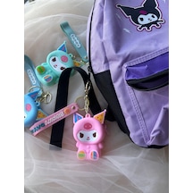 Kuromi Anahtarlık Cüzdan Pembe