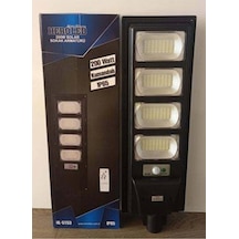 200 Watt Solar Sokak Armatürü Kumandalı Ip65 Siyah