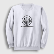 Presmono Unisex Mcr My Chemical Romance Sweatshirt Beyaz