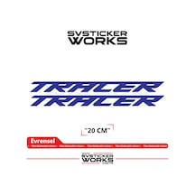 Yamaha Tracer 7 / 9 / Gt Uyumlu Yazı Sticker Yüksek Kalite Özel Kesim Folyo 2'li Set Lacivert