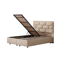 Setaymobilya Diego Çift Kişilik Baza Bej Baza + Başlık , Mdf - Setay