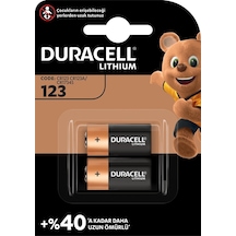 DURACELL CR123A 3V LİTYUM PİL 2Lİ PAKET
