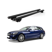 Kanca Mercedes C Kombi 2014 Ve Sonrası Uyumlu Siyah Kilitli Ara Atkı 110cm Port Bagaj Tavan Barı