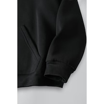 Macklin Sevgili Çift Kombin Hızlı Ve Öfkeli Bullet & Suki Ön Baskılı Kapüşonlu Sweatshirt 2li Set Takım Siyah Beyaz Mck1281 Çok Renkli