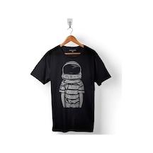 Masum Uçan Astronot Cosmos Gezegen Galaksi Uzay Baskılı Tişört Unisex T-shirt 001