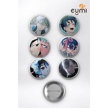 Alien Stage Till Ivan Mizi Sua Luka Düet Çanta Süsü Rozet İğneli Buton Rozet Seti 58 Mm 6'lı Çok Renkli