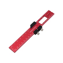 Reedark Hafif Ve Dayanıklı Alüminyum Ahşap Ölçüm Cetveli - Metrik Ve İnç Ölçekli Marangoz Aleti