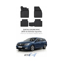 Otocraft Dacia Logan Mvc 2013+ Araca Özel 4d Karbon Oto Paspas Havuzlu Tam Set