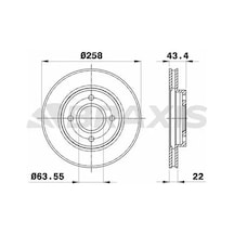 Ford Fiesta 5 Fren Diski On 2003-2008 Braxıs Ae0004 2adettir