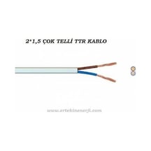 50 Metre 2x1,5 Cca Ttr Elektrik Kablosu
