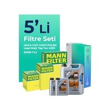 Mann Bmw 7.50 Dizel Xdrive Filtre Bakım Seti Liqui Moly Motor Yağlı (2012-2015) 5 Li -