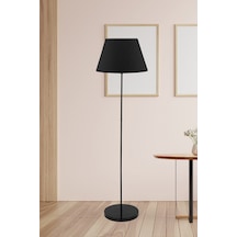 Retro Lambader Metal Ayaklı Abajur Siyah Ml705