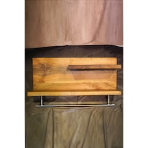 Ahşap Raf Demir Askılı 90cmx20cmx51cm