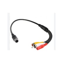 Inox 4 Pin Aviation Bnc / Rca Çevirici Kablo 15 Cm