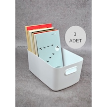 Dolap Içi Düzenleyici Sepet / Dekoratif Saklama Kutusu/ Banyo Ve Beyaz
