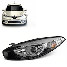 Renault Fluence 2013-2016 Siyah Çerçeveli Mercekli Sol Ön Far 1 Adet