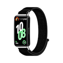 Huawei Band 10-9-8 İle Uyumlu Hasırlı Kumaş Kordon Terleme Yapmayan Cildi Tahriş Etmeyen Nefes Alabilir Yapılı Kademeli Cırt Cırt Tasarımlı Deformasyona Dayanıklı Rahat Kayış Çok Renkli
