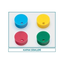 İSOLAB 091.15.003 cryo tüp kapak diski - sarı (100 adet)