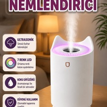 Ultrasonik Oda Nemlendirici 7 Renk Led Işıklı Aroma Difüzör